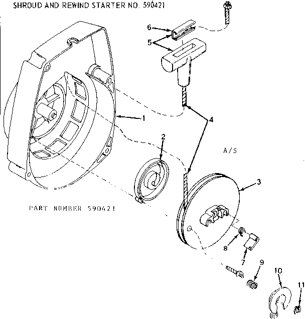 Craftsman 917352030 rewind starter diagram