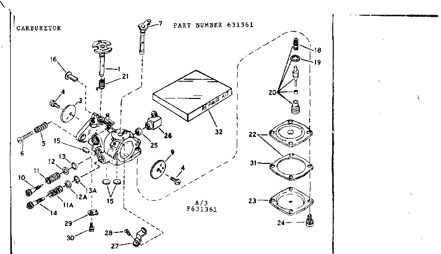 Craftsman 917352030 replacement parts diagram