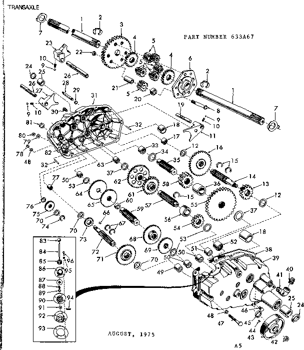 Craftsman 917633A67 replacement parts diagram