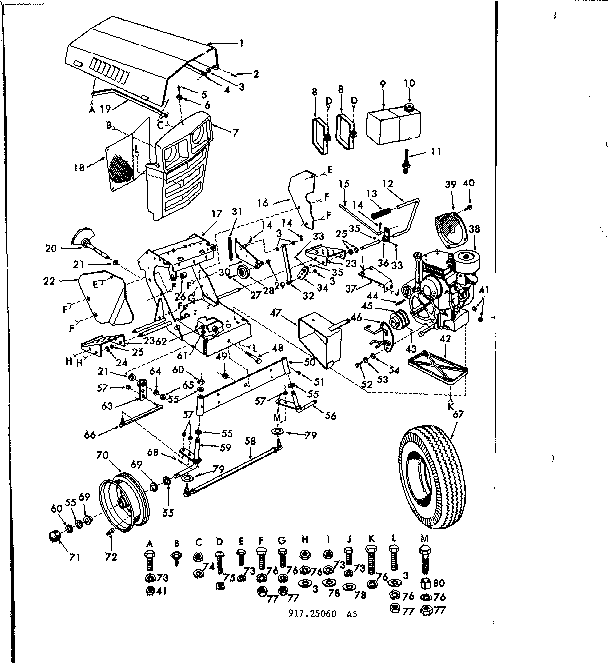 Craftsman 91725060 top half diagram