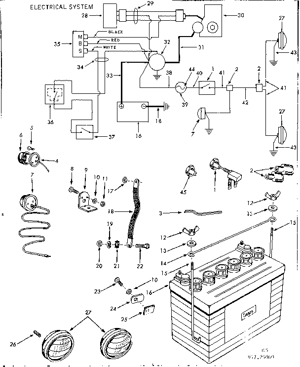Craftsman 91725060 electrical system diagram