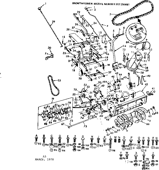 Craftsman 917250681 replacement parts diagram