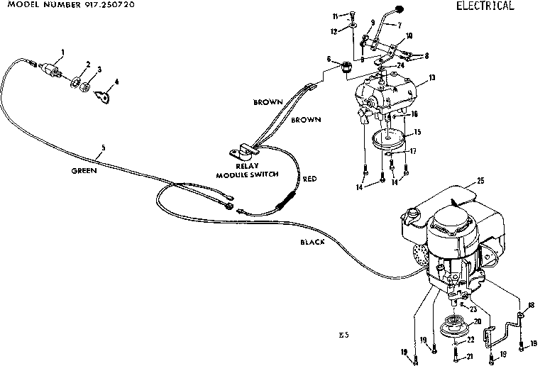 Craftsman 917250720 electrical diagram