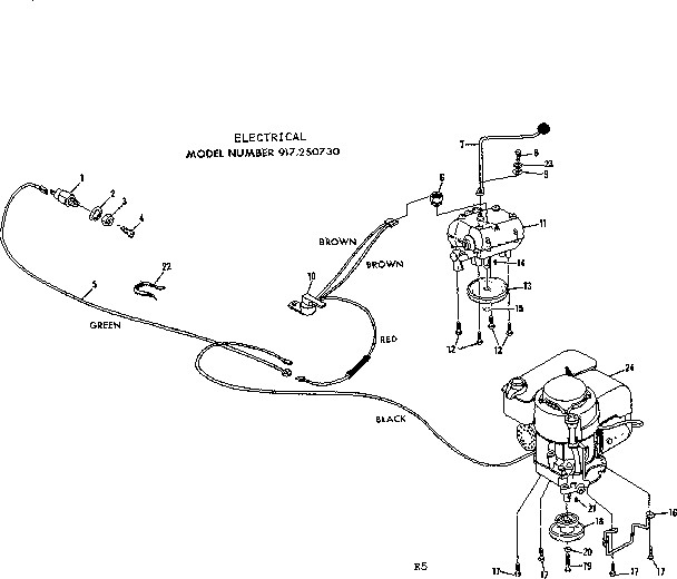 Craftsman 917250730 electrical diagram