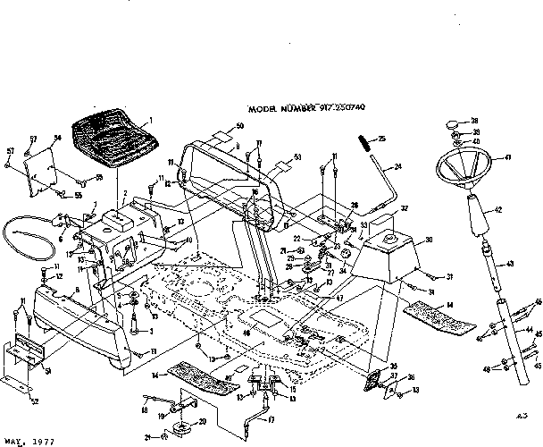 Craftsman 917250740 top half diagram