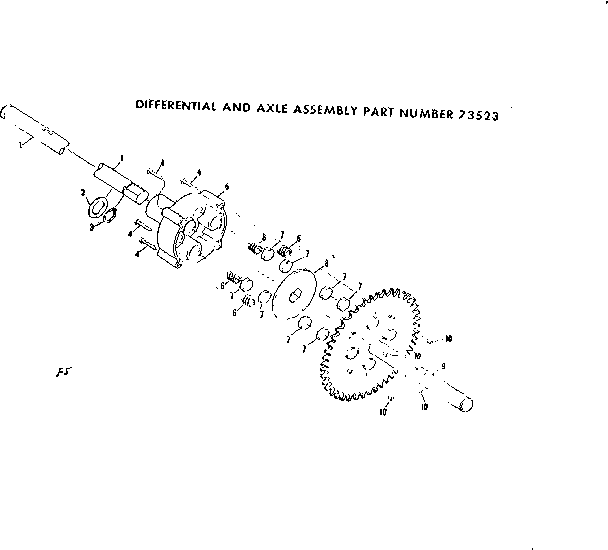 Craftsman 917250740 differential & axle diagram