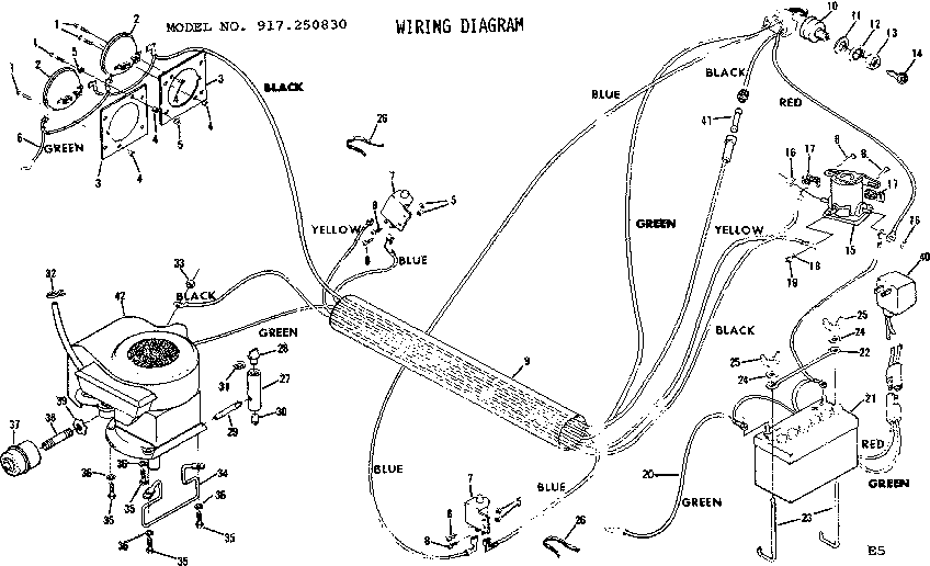 Craftsman 917250830-1977 wiring diagram diagram