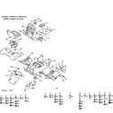 Craftsman 91725140 6 garden tractor/chassis, fender & dashboard diagram