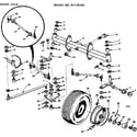 Craftsman 91725180 6 twin garden tractor/front axle diagram