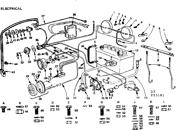 Craftsman 91725181 6 twin garden tractor/electrical diagram