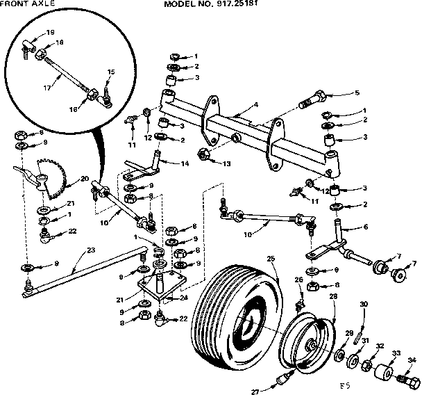 Craftsman 91725181 6 twin garden gractor diagram