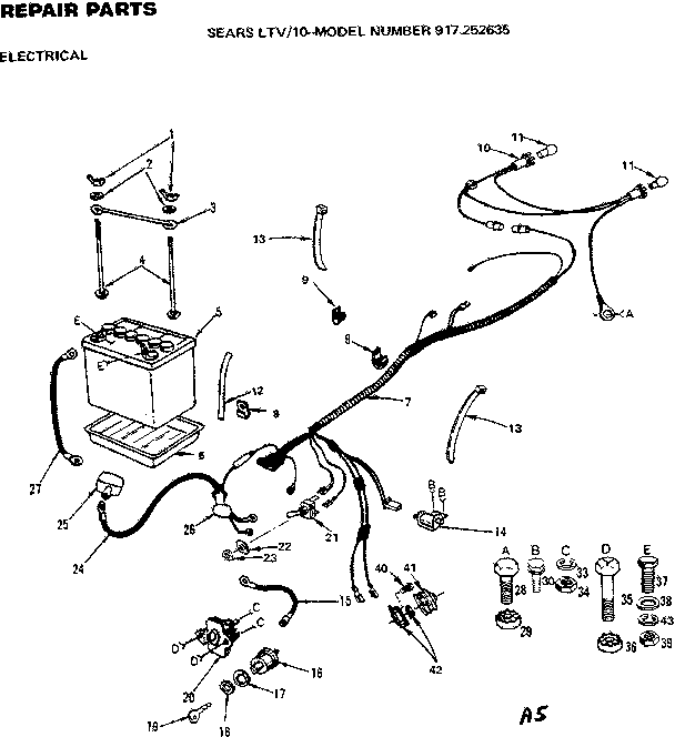 Craftsman 917252635 wiring diagram