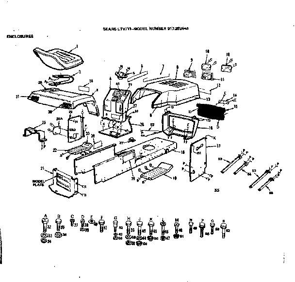 Craftsman 917252643 enclosures diagram