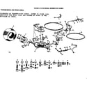 Craftsman 917252651 16 lawn tractor/transmission & rear wheel diagram