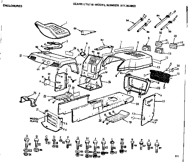Craftsman 917252653 enclosures diagram