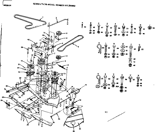 Craftsman 917252653 mower diagram