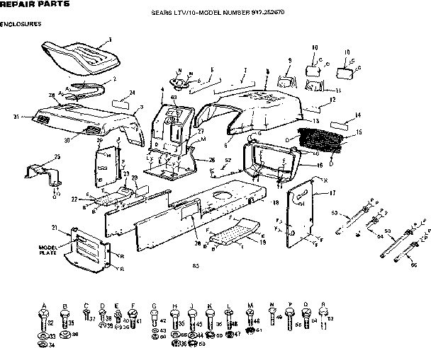 Craftsman 917252670 10/enclosures diagram