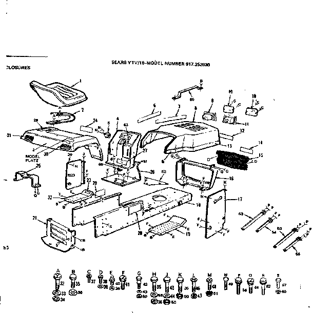 Craftsman 917252930 16/enclosures diagram