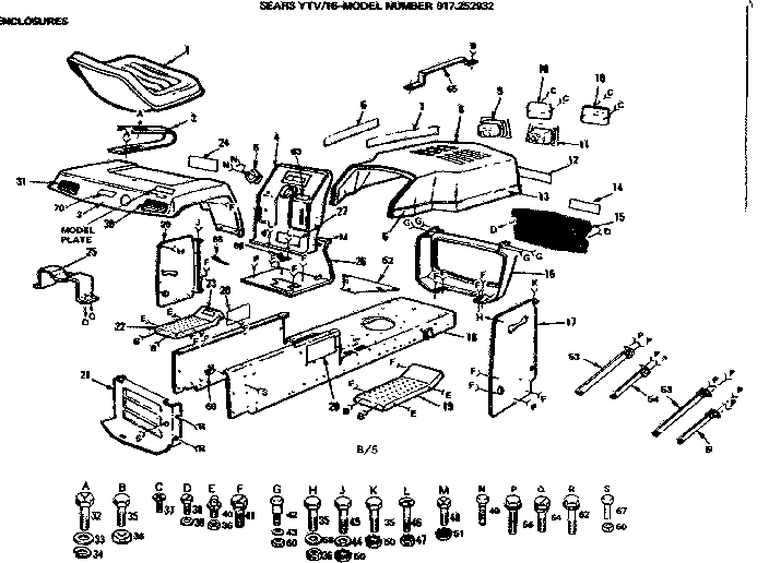 Craftsman 917252932 enclosures diagram