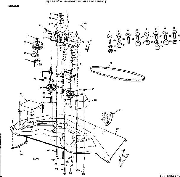 Craftsman 917252932 mower diagram