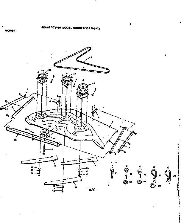 Craftsman 917252932 mower diagram