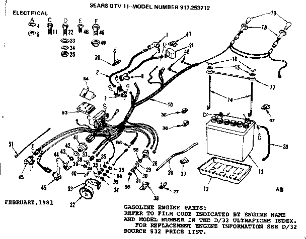 Craftsman 917253712-1987 electrical diagram