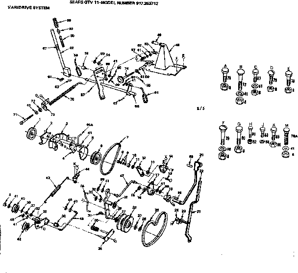 Craftsman 917253712-1987 varidrive system diagram