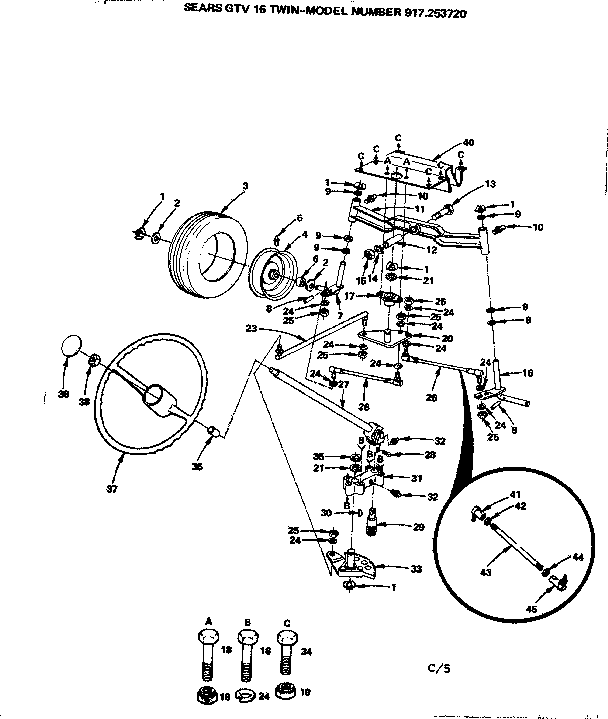 Craftsman 917253720 steering diagram