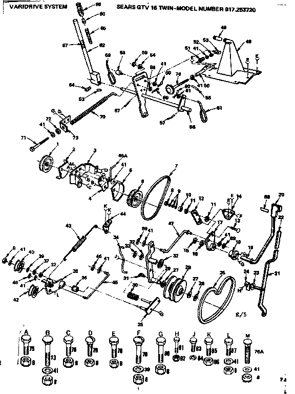 Craftsman 917253720 varidrive system diagram