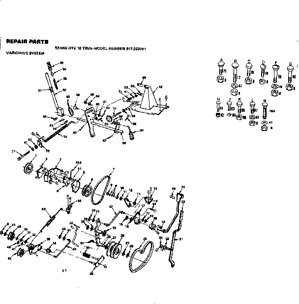 Craftsman 917253721 varidrive system diagram