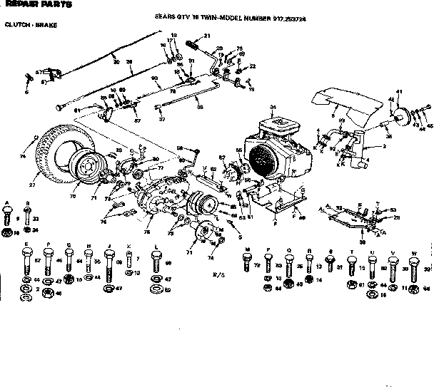 Craftsman 917253724 clutch brake diagram