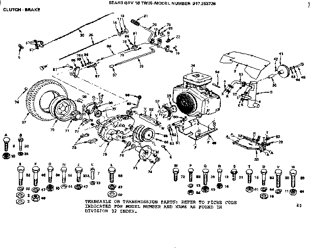 Craftsman 917253726 clutch-brake diagram