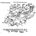 Craftsman 917253733 chassis fender and dashboard diagram