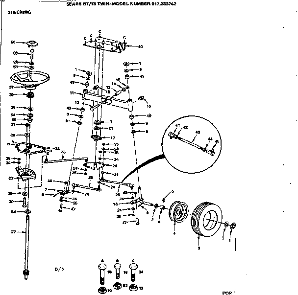Craftsman 917253742 18 twin/steering diagram