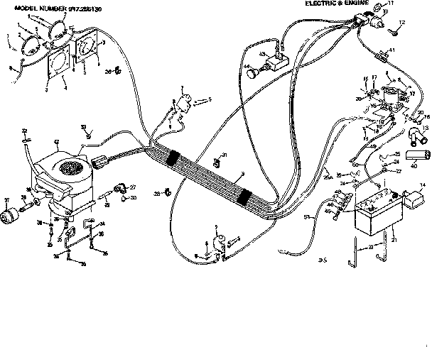 Craftsman 917255130 electric & engine diagram