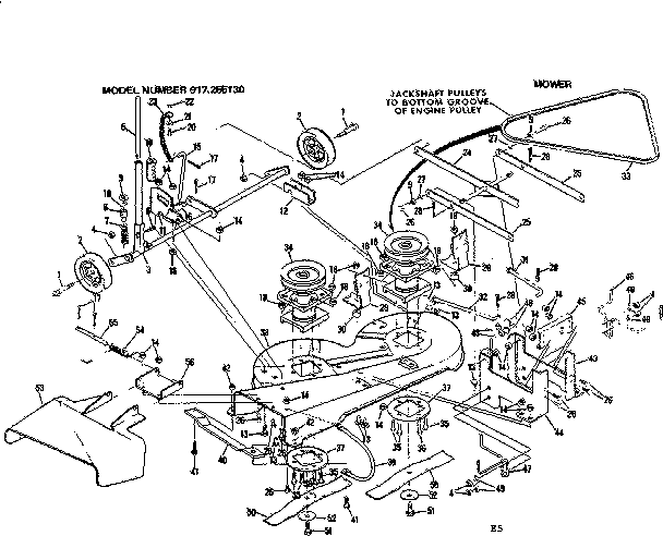 Craftsman 917255130 mower diagram