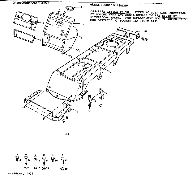 Craftsman 917255260 dashboard and chassis diagram