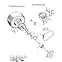 Craftsman 917255260 transmission and rear wheel diagram