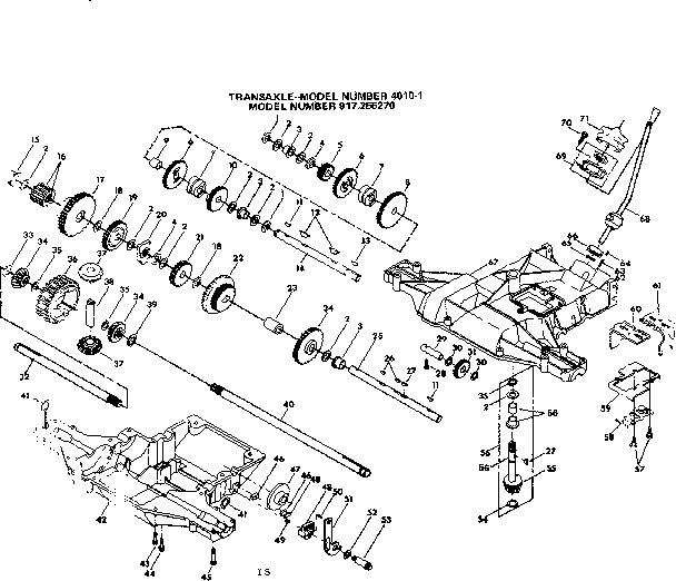 Craftsman 917255270 transaxle diagram