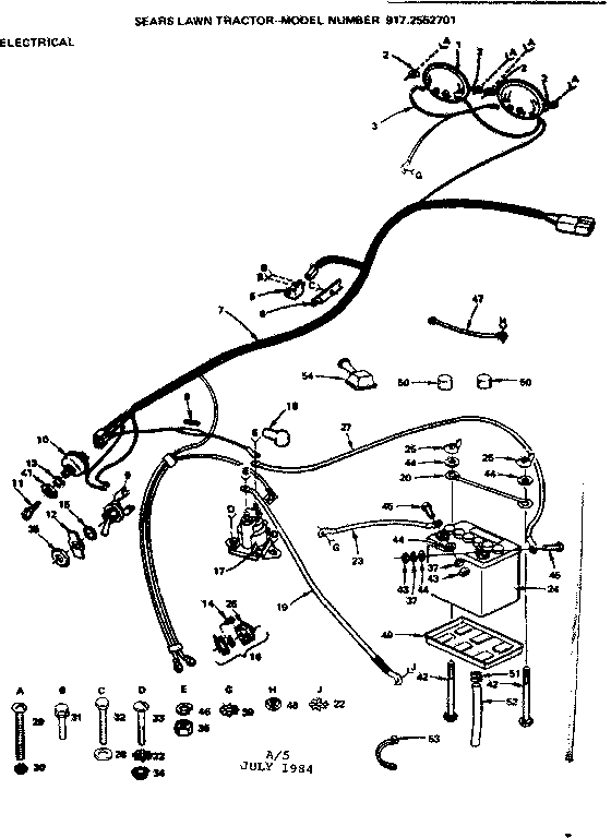 Craftsman 9172552701 electrical diagram