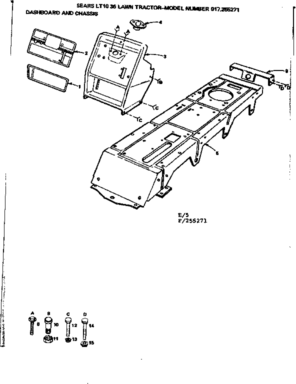 Craftsman 917255271 dashboard and chassis diagram