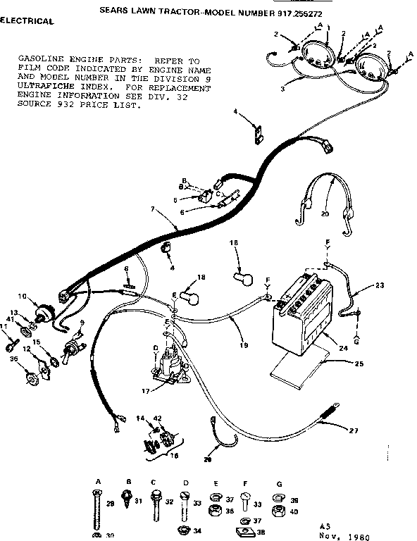 Craftsman 917255272 electrical diagram
