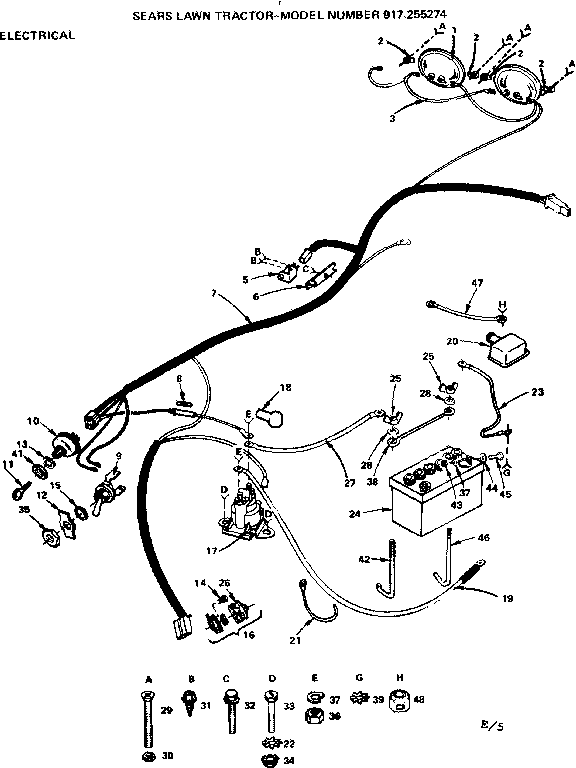 Craftsman 917255274 electrical diagram