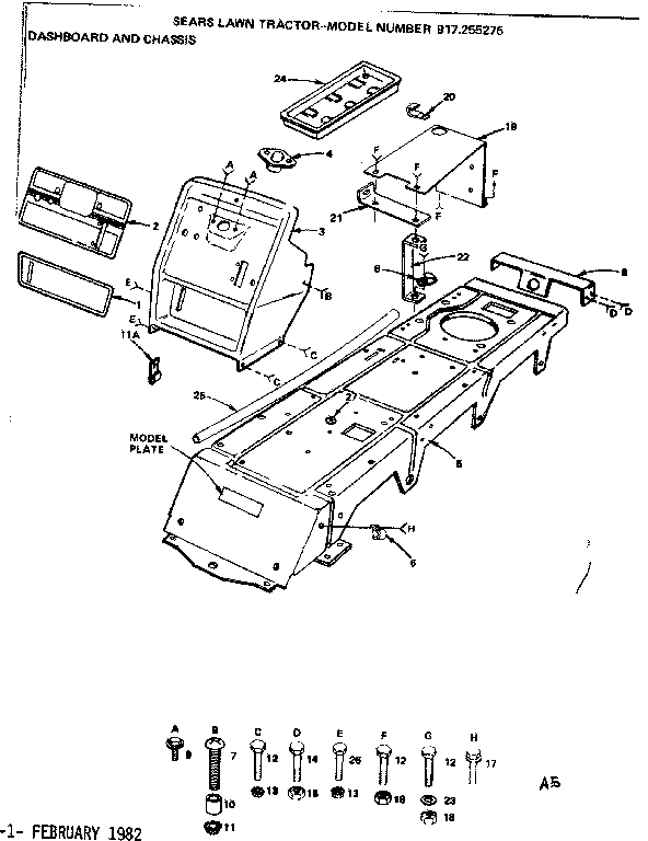 Craftsman 917255275 dashboard and chassis diagram
