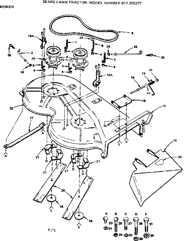 Craftsman 917255277 mower diagram