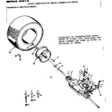 Craftsman S255278 transaxle and rear wheel diagram