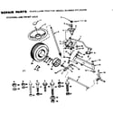 Craftsman S255278 steering and front axle diagram