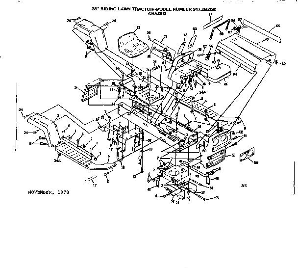 Craftsman 917255330 chassis diagram