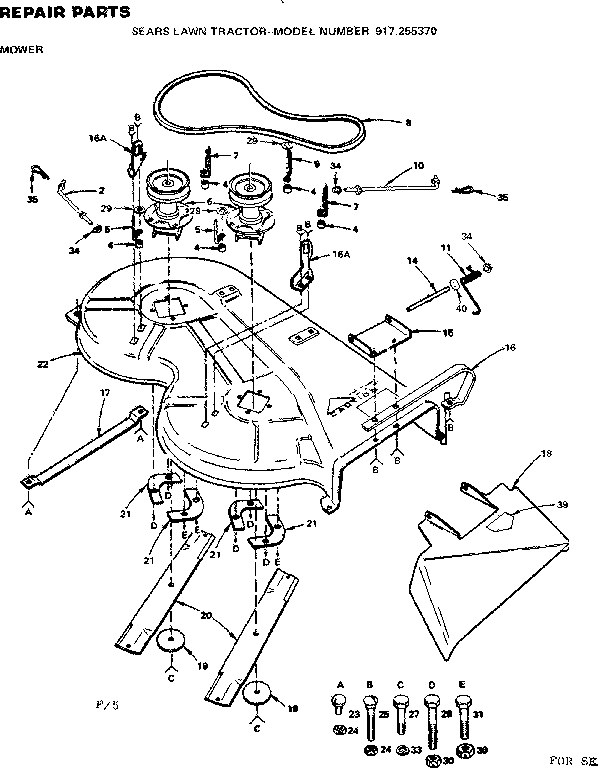 Craftsman 917255370 mower diagram