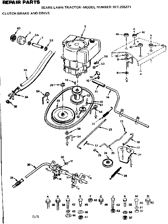 Craftsman 917255371 engine diagram